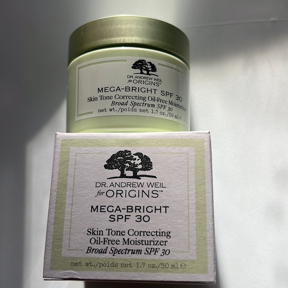 ORIGINS (UNOPENED) Dr. Weil Mega Bright Moisturizer SPF30 Oil- Free